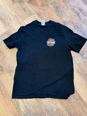 Harley-Davidson Black Short Sleeve Tee with Orange Logo